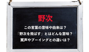「野次を飛ばす」の野次とは何をあらわす言葉?意味や由来をご紹介!