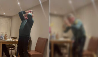 カクテル作りを実演するつもりが・・・。バーテンダーの如くシェイカーを振った男性に、予期せぬハプニングが!!【海外・動画】