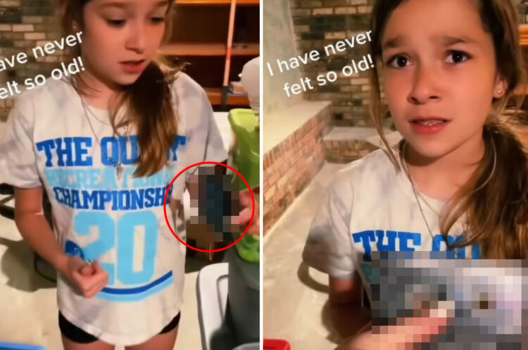 地下室を片付けていたら『あるもの』を見つけた女の子。それが音楽を聴くためのものだと言われても全く信じられないようです【アメリカ・動画】