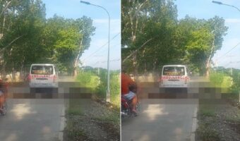 しばらく車を発進させることはできそうもありません・・。なんと道路を『ある動物』が行列をなして横断している最中だったのです！【海外・動画】