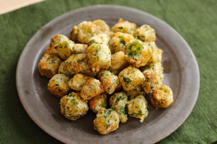 うまそげだ！「ころころフライドオクラ」が食欲そそる