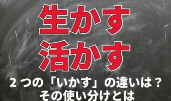 経験は「生かす」もの？「活かす」もの？どちらを使うべき？「いかす」の使い分けとは