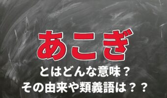 「あこぎ」という言葉の意味とは?言葉の由来は能にあった!