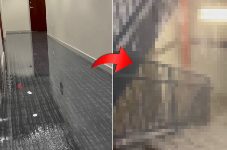 【580万再生突破】1Fでもないのに水浸しになっているマンションの内廊下。一体何があったのかと住人が外階段に向かうと・・【アメリカ・動画】