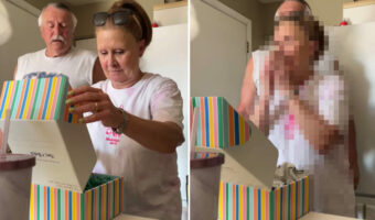 【190万再生突破】両親にプレゼントを贈った娘さん。その箱の中に入っていた小さな服を見た瞬間、『あること』を察したお母さんは感動の涙が！！