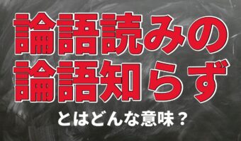 「論語読みの論語知らず」とはどういう意味？読んでるのに知らないことをあらわすとはどういうこと？？