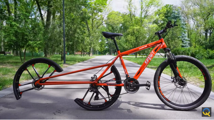 【8,500万再生オーバー】これで走れるの？はい！走れます！！後輪を2分割や3分割にした自転車を作ってみた！