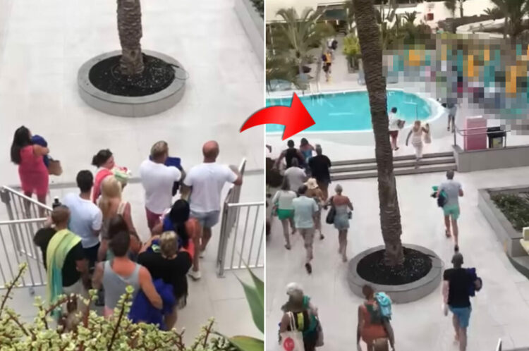 文化の違いにビックリ！早朝からリゾートホテルのプール前にできていた人だかり。オープン1時間半前から待っている人もいたその理由とは！？