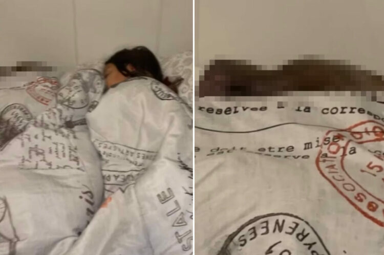 同じベッドで並んで眠る4きょうだい。仲良く寝ていますが・・、あれれ？よく見たら、そのうちひとりが・・・【アメリカ・動画】