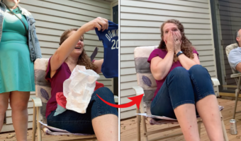 【サプライズ動画】ママの誕生日のプレゼントにベビー服の匂わせプレゼント!こんなに喜んでくれたらサプライズのし甲斐があるよね