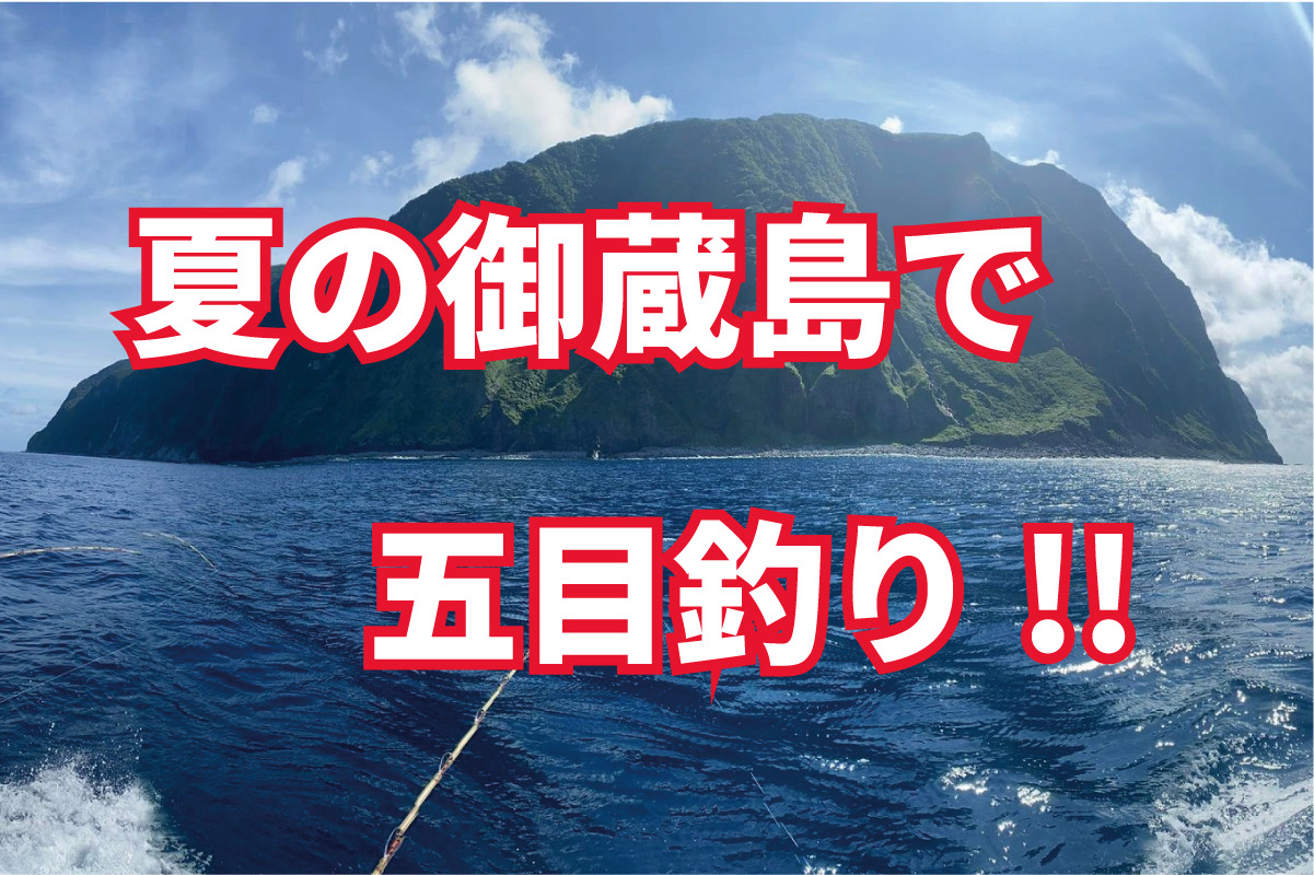 御蔵島に行く！五目釣りの旅！！〜夏の御蔵島では何が釣れたか、大物は釣れるのか！？