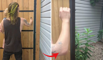 押しても引いても開かないトリックドア！忍者屋敷みたいでこんなの欲しいかも！