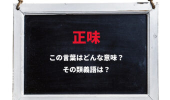 「正味」とはどんな意味の言葉？その類義語や正味を含む単語の意味は？
