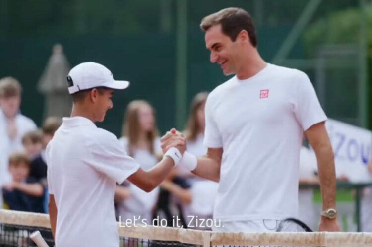 これは胸アツ！5年前に会見場でフェデラーに質問した少年が12歳以下の全米1位の選手に成長！約束を果たすためにフェデラーがサプライズを決行！