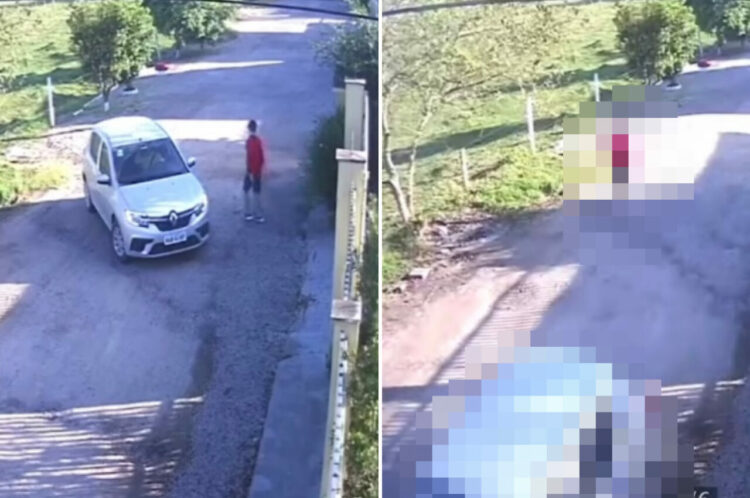 「えっ？ウソでしょ・・？」息子が乗り込む前にうっかり車を発進させたお父さん。まさかの状況に男の子は立ち尽くしていました【海外・動画】