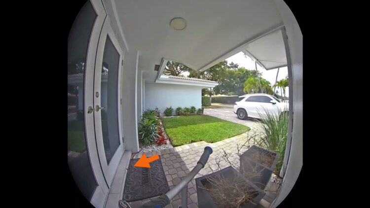 これはビビる！外出しようとした女性もビックリ！玄関のドアの前で思わず飛び上がってしまったのは『あの生き物』がいたからでした！！【海外・動画】