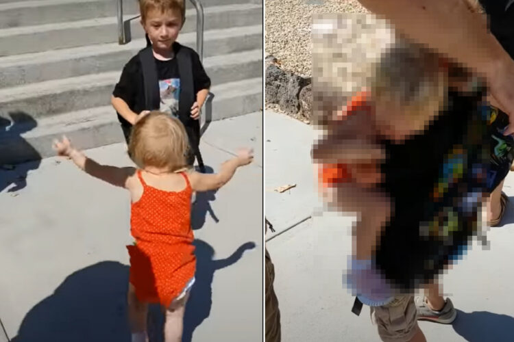 お兄ちゃんのお迎えに付いていった女の子。大好きなお兄ちゃんに会えた喜びのあまりとった行動が尊い