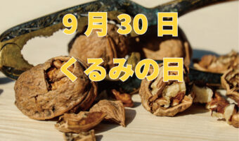 9月30日は「くるみの日」!なんでこの日が記念日なの?くるみの旬はいつ?