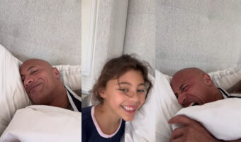 ロック様は娘ちゃんにメロメロ!イカツイ「ザ・ロック」にこんな事ができるのは彼女だけ!?