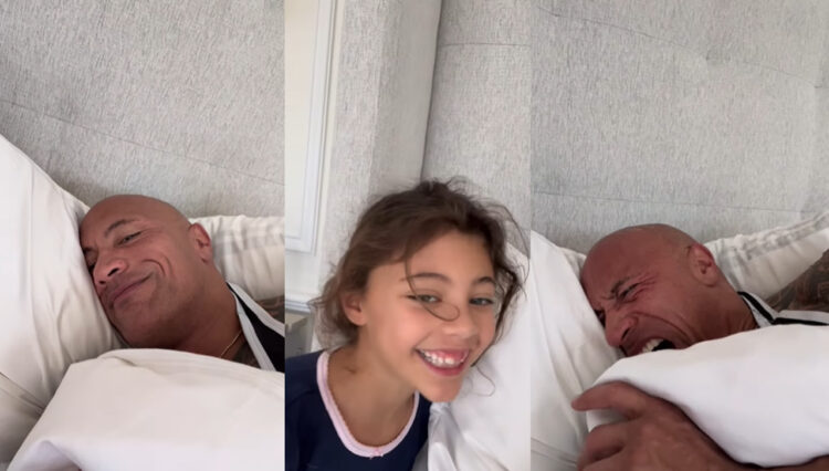 ロック様は娘ちゃんにメロメロ！イカツイ「ザ・ロック」にこんな事ができるのは彼女だけ！？