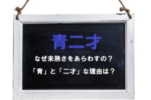 「青二才」がなぜ経験が乏しいことを意味するの？その由来を解説！
