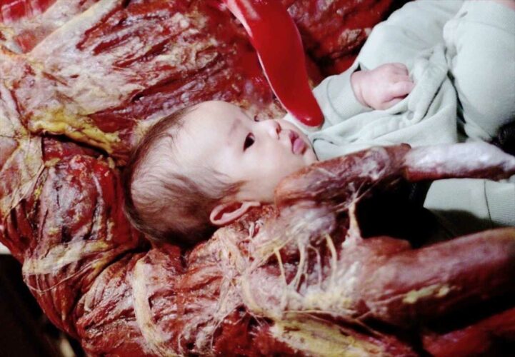 保育園のハロウィンイベントの親の仮装がガチすぎて出禁レベルだと話題に！「怖すぎやろ！よく泣かんなこの子は」