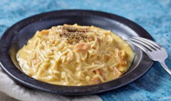 スパゲッティの代わりにえのき!?でも、コレは絶対美味しい!料理研究家がオススメの『黄金のえのきカルボナーラ』が話題に!