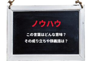 一種の知識をあらわす「ノウハウ」とはどんな意味？その由来は英語の「know how」から！！