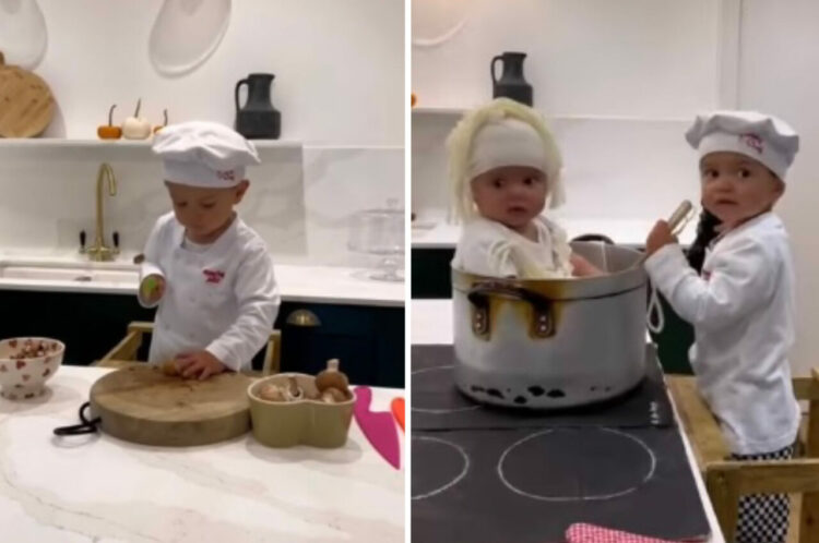 ハロウィンに有名シェフの仮装をしてクッキングを楽しむ男の子。弟くんも参加するのですが・・、その担当はなんと「スパゲティ」！？