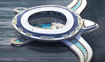 【世界最大級の浮体式構造物】ウミガメの形をした海上都市『パンゲオス』が発表されて話題に!ショッピングセンターやホテルなども完備!