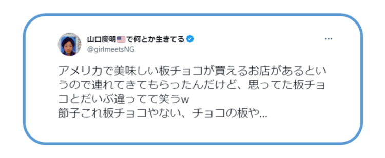 アメリカでおいしい板チョコが買える店に連れて行ってもらったら、「これ板チョコじゃなくてチョコの板」というツッコミに全日本人が同意！板チョコとは・・