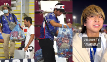 W杯で日本人サポーターが掃除をするのはなぜ?日本人の精神「あたりまえATARIMAE」が世界で注目!代表選手たちのロッカールームもATARIMAE