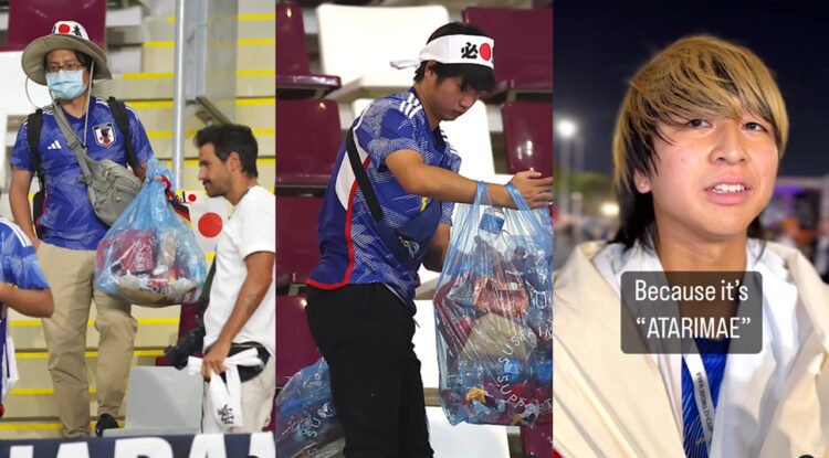 W杯で日本人サポーターが掃除をするのはなぜ？日本人の精神「あたりまえATARIMAE」が世界で注目！代表選手たちのロッカールームもATARIMAE
