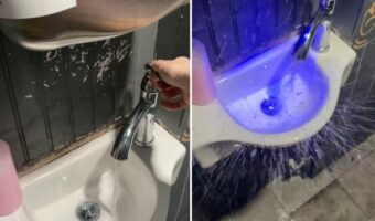 これは明らかに設計ミス!蛇口から水を出して・・、次に『ある行動』を取ったら辺り一面に水が飛び散る大惨事に!!【アメリカ・動画】