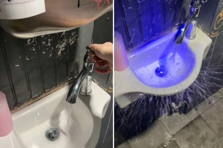 これは明らかに設計ミス！蛇口から水を出して・・、次に『ある行動』を取ったら辺り一面に水が飛び散る大惨事に！！【アメリカ・動画】