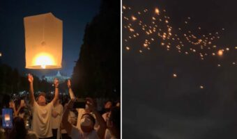 夜空に浮かぶランタンの星。インドネシアの恒例イベント「天灯上げ」の光景が幻想的でうっとり!!【海外・動画】
