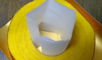 バウムクーヘンを5等分にするために小4の息子がとった方法が話題に!「息子さんの吸収力、応用力素晴らしすぎます!」