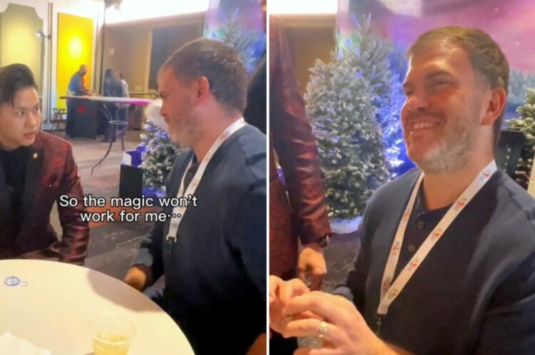 盲目の男性にマジックを披露する凄腕マジシャン。初めてマジックを体感した男性はプライスレスなリアクションを見せました！！