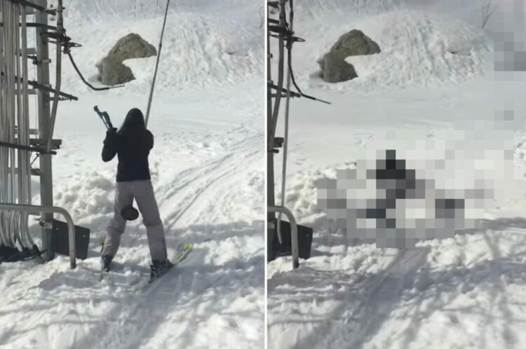 もしかしたらスキーよりもこっちの方が難しい？ゲレンデまで向かいたいスキーヤーが苦戦していたのは・・【海外・動画】