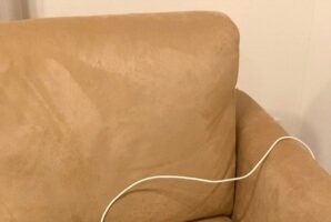 「帰ったら猫がお尻から充電されてた」まるで充電されているような猫が可愛すぎると話題に！有線のマウスにも見える！？