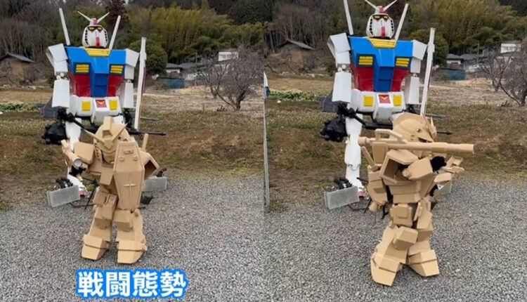これは可愛い！へたれガンダムの前でSDガンダムがポージングする動画が話題