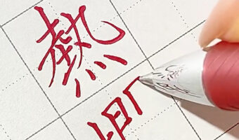 是非動画で見てほしい！見ていて気持ちいい！普通のボールペンで書いてるだけなのに！美しすぎるボールペン字