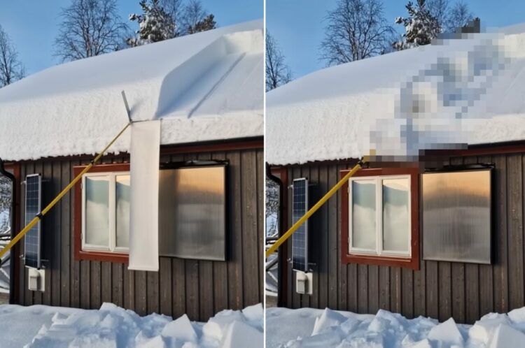 大きな角砂糖みたい！スウェーデンで行われた雪下ろし作業が満足感高くてずっと見ていられる！！【海外・動画】