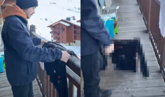 冬のアルプスで濡れた服などを取り込み忘れ、一晩放置してしまった結果・・【海外・動画】