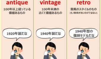 これは知らなかった!「アンティーク」と「ヴィンテージ」と「レトロ」の違いがわかりやすいと話題に!「一緒くたにしてました」