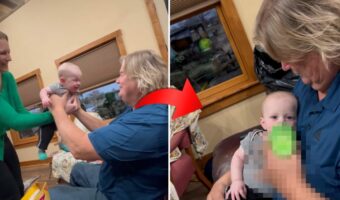 泣き止んだ理由にほっこり。おじいちゃんに抱っこされた赤ちゃんがすぐに泣き止んでくれた理由とは！！【アメリカ・動画】