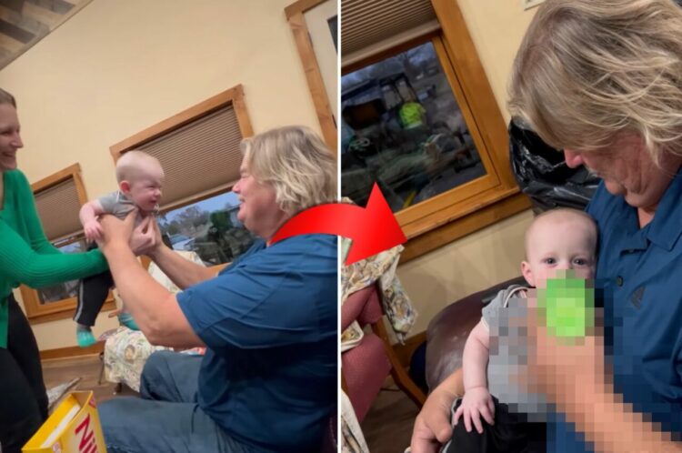 泣き止んだ理由にほっこり。おじいちゃんに抱っこされた赤ちゃんがすぐに泣き止んでくれた理由とは！！【アメリカ・動画】