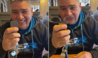 このアイテム超便利なので欲しい人も多いのでは？レストランを訪れた男性がキーチェーンから取り出したのは・・！！【アメリカ・動画】