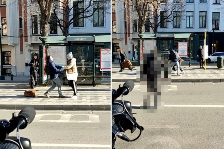 路上でアクションシーンを撮影していた学生たち。役者は誰もミスしていないけれどリテイクに！その理由は『とてもいい人』が居合わせたから！？