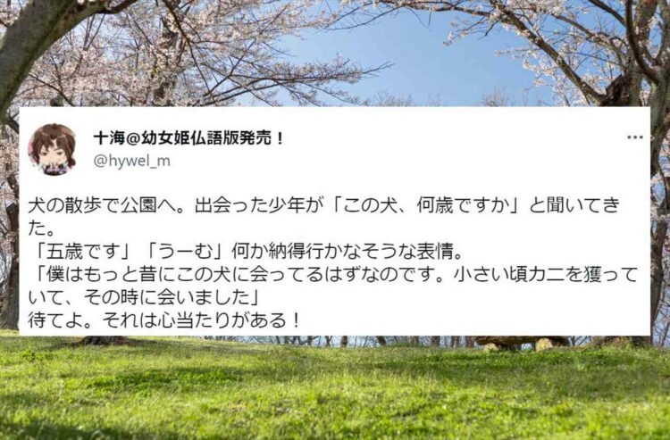 犬の散歩で出会った少年との素敵なやり取りが話題に！「家族以外で、昔飼っていた犬を覚えてくれてる人がいるのは素敵」